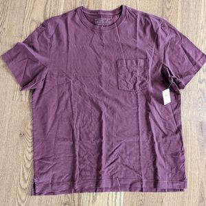NWT Banana Republic Men's Authentic SUPIMA® T-Shirt in Dark Rum